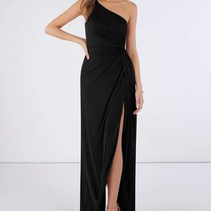 Azazie Black Jhene Dress